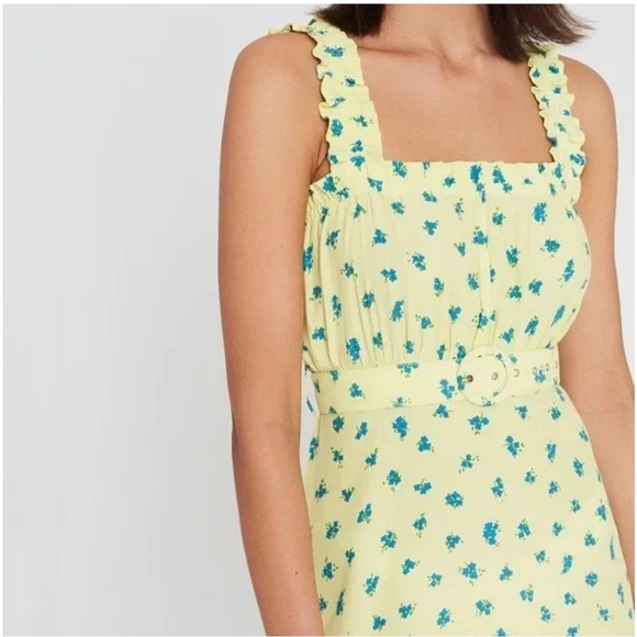 Faithfull the Brand Luda Lemon Mini Dress - Picture 6 of 6
